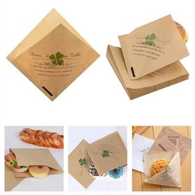 Sac en papier triangulaire pour emballage alimentaire