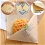 Sac en papier triangulaire pour emballage alimentaire, sac en papier d'emballage pour hamburger, sac à sandwich en papier kraft 