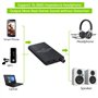 LiNKFOR HiFi Amplificateur pour Casque 16-300Ω Mini Amplificateur 1000mAh Rechargeable Portable pour Casque Ampli avec Câble Aud