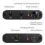 LiNKFOR HiFi Amplificateur pour Casque 16-300Ω Mini Amplificateur 1000mAh Rechargeable Portable pour Casque Ampli avec Câble Aud