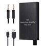 LiNKFOR HiFi Amplificateur pour Casque 16-300Ω Mini Amplificateur 1000mAh Rechargeable Portable pour Casque Ampli avec Câble Aud