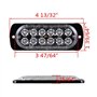 Ricoy Feu de freinage stroboscopique à 6 LED pour voiture - Barre lumineuse pour véhicule de 12 V à 24 V - Balise clignotante de
