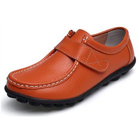 Yooeen Mocassins Femme Chaussures de Travail Plates Loafers en Cuir Loisir Casual Bateau Chaussures de Conduite de Ville