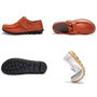 Yooeen Mocassins Femme Chaussures de Travail Plates Loafers en Cuir Loisir Casual Bateau Chaussures de Conduite de Ville Réglabl