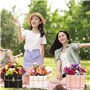 Lot de 12 sacs de fleurs en papier avec chaîne en métal - Boîte cadeau pour bouquet de fleurs - Seau de rangement créatif pour m