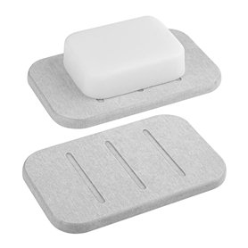 Linkidea Lot de 2 porte-savon en diatomite