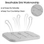 Linkidea Lot de 2 porte-savon en diatomite, économiseur de savon à séchage rapide, support de barre de savon pour bain-douche, r