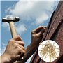 Assortiment de 350 clous et épingles en laiton plaqué or pour panneau de travail du bois pour suspension murale (20 mm/25 mm/40 