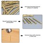 Assortiment de 350 clous et épingles en laiton plaqué or pour panneau de travail du bois pour suspension murale (20 mm/25 mm/40 
