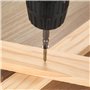 Bateya Kit de vis autotaraudeuses à bois M3 M3.5 M4 zinguées - 320 vis à tête cruciforme pour cloison sèche et béton (16/20/25/3