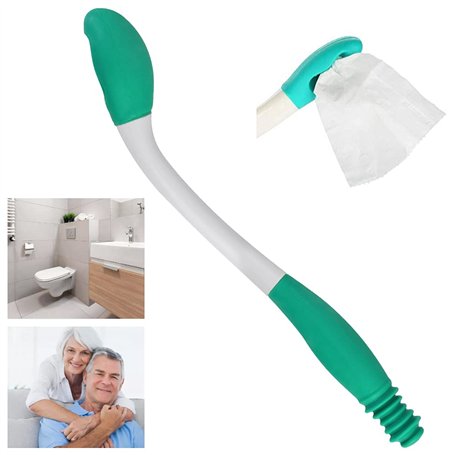 BUENTYA Outils d'aide aux toilettes - Porte-essuie-glace à longue portée - Porte-papier toilette confortable - Porte-mouchoirs a