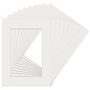 BUENTYA 10 PCS A3 Passe Partout en Papier Cadre Photo Carton DIY Passe-Partout Blanc Passe Partout Dessin Carré Passe Partout En