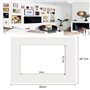 BUENTYA 10 PCS A3 Passe Partout en Papier Cadre Photo Carton DIY Passe-Partout Blanc Passe Partout Dessin Carré Passe Partout En