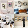 BUENTYA 10 PCS A3 Passe Partout en Papier Cadre Photo Carton DIY Passe-Partout Blanc Passe Partout Dessin Carré Passe Partout En