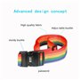 2 Pcs Sangles valises, ZoomSky Sangle à Bagage Voyage Réglable Ceinture Croisée avec Verrouillage à 3 Chiffres et 2 pcs Étiquett