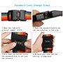 2 Pcs Sangles valises, ZoomSky Sangle à Bagage Voyage Réglable Ceinture Croisée avec Verrouillage à 3 Chiffres et 2 pcs Étiquett