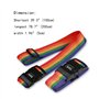 2 Pcs Sangles valises, ZoomSky Sangle à Bagage Voyage Réglable Ceinture Croisée avec Verrouillage à 3 Chiffres et 2 pcs Étiquett