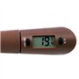 OFKPO Spatule Thermomètre à Chocolat, Pâtisserie Spatule + Thermomètre Silicone, Marron