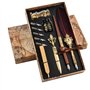 Hethrone Quill Pen Feather Pen Ensemble de Stylos de Calligraphie Ensemble de Stylo Plume et D'encre