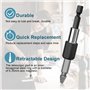 Lot de 6 Extracteurs de Vis Avec Porte-Embout Magnétique et Adaptateur de Douille pour Vis Endommagées