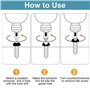 Lot de 6 Extracteurs de Vis Avec Porte-Embout Magnétique et Adaptateur de Douille pour Vis Endommagées