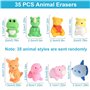 CAINCAY Lot de 35 gommes pour enfants - Mini crayon - Gommes colorées - Pour fête d'anniversaire