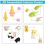 CAINCAY Lot de 35 gommes pour enfants - Mini crayon - Gommes colorées - Pour fête d'anniversaire