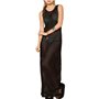 L-Peach Femme Eté Dentelle Florale Crochet Robe Longue de Plage Bikini Cover Up Paréo Kaftan pour Maillot de Bain