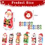 Kleemeiero 24PCS Sacs de Cadeau de Noël en Papier Boîtes de Bonbons de Noël Sachets Kraft Papier Pochette Cadeau Noël avec 2 Aut