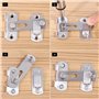 Loquet de serrure en acier inoxydable, Loquet de verrouillage Loquet de serrure Hasp Serrure de verrou pour pièce de montage de 