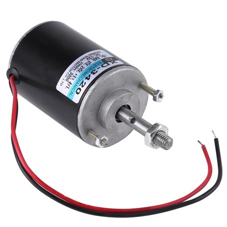 12V/24V 30W Mini Moteur à Courant Continu à Aimants Permanents Réversible CW/CCW Electrique Grande Vitesse Faible Bruit pour DIY