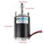 12V/24V 30W Mini Moteur à Courant Continu à Aimants Permanents Réversible CW/CCW Electrique Grande Vitesse Faible Bruit pour DIY