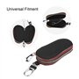 Qiilu Porte-clés Sac en Cuir PU Coque de Protection Clé pour Voiture Cas clé Télécommande Clé(Noir)