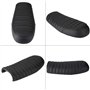 Qiilu Moto Siège, PU En Cuir Vintage Café Racer Siège Plat Moto Selle pour CG125 GN CG CB400SS