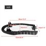 Qiilu Moto Siège, PU En Cuir Vintage Café Racer Siège Plat Moto Selle pour CG125 GN CG CB400SS
