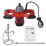 Malaxeur Électrique Professionnel, 1500W AC 220V Agitateur Malaxeur à Mortier Mélangeur à Béton avec Réduction en 3 Étapes et Co