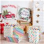 OEEYYT Lot de 20 sacs en papier multicolores avec anse, pour anniversaire d'enfant, petit cadeau, anniversaire d'enfant, mariage