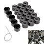 VBGURR Lot de 20 Cache-écrous de Roue de 17 mm avec Outil de démontage Crochet intérieur Hexagonal pour Cache-écrous de Roue VW