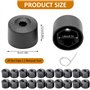 VBGURR Lot de 20 Cache-écrous de Roue de 17 mm avec Outil de démontage Crochet intérieur Hexagonal pour Cache-écrous de Roue VW