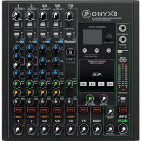 Mackie Onyx8 Mixeur Analogique Premium 8 Canaux avec USB Multi-Piste