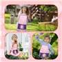 TGFIX 5 Pcs Outils de Jardin Set d'Outils de Jardinage Fille avec Licorne Tablier de Jardin Gants de Jardin Pelle Râteau Jouets 