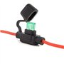 Qiorange Porte-Fusible Étanche 32V/30A avec Fil Câble pour Voiture Petit (Chlorure de Polyvinyle