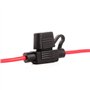 Qiorange Porte-Fusible Étanche 32V/30A avec Fil Câble pour Voiture Petit (Chlorure de Polyvinyle, Fuse Holder Type A 1 Pcs)