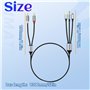 5 mm/USB de type C/Lightning vers 2 RCA audio stéréo pour TV