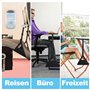 COKACA Dernière Version De Son Repose Pied Bureau Portable,Équipé D'Un Panneau De Support IndéPendant En Bambou Et De Sangles Ré