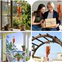 Omtofo Carillons Éoliens en Bambou, 6 Tubes, 78 cm Carillon A Vent Exterieur, Carillon à Vent en Bois pour Méditation De Guériso
