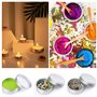 Guyode 10 Pièces Pots en Aluminium, Contenant pour Bougie, Petit Pot de Voyage Rondes Couvercle, Pot Bougie Vide avec Étiquettes