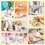Guyode 10 Pièces Pots en Aluminium, Contenant pour Bougie, Petit Pot de Voyage Rondes Couvercle, Pot Bougie Vide avec Étiquettes