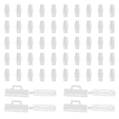 ZYEKIU 100 Pièces Transparent Marquage de Cable Attache cable en Plastique Boîte Étiquettes de Câbles Lmperméable Transparent Ré