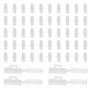 ZYEKIU 100 Pièces Transparent Marquage de Cable Attache cable en Plastique Boîte Étiquettes de Câbles Lmperméable Transparent Ré